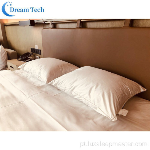 Travesseiro de descanso de cama confortável de fábrica 100% algodão